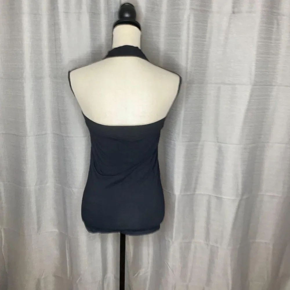 Milkyway USA Black Halter Sleeveless Tank Top L - Picture 4 of 8